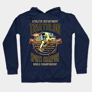 Vintage Triathlon Champion Hoodie